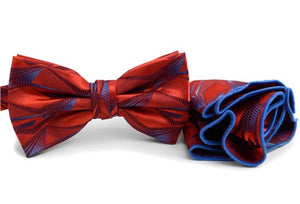 Multicolored Bow Tie w/Matching Hanky